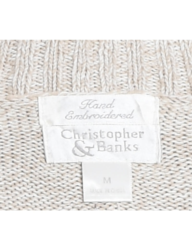 Festive Print Christmas Jumper - M