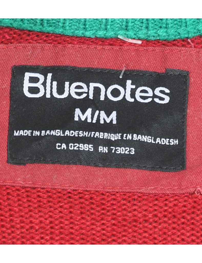 Festive Print Christmas Jumper - M