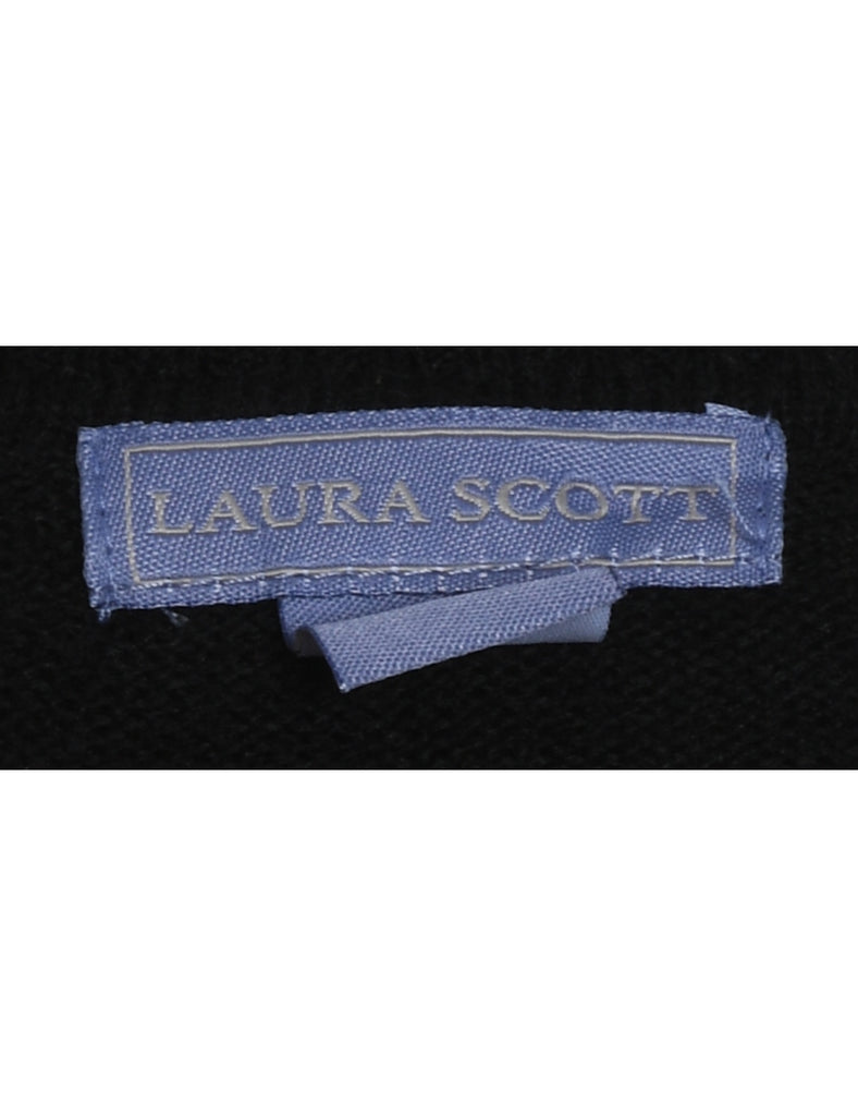 Festive Print Christmas Jumper - L