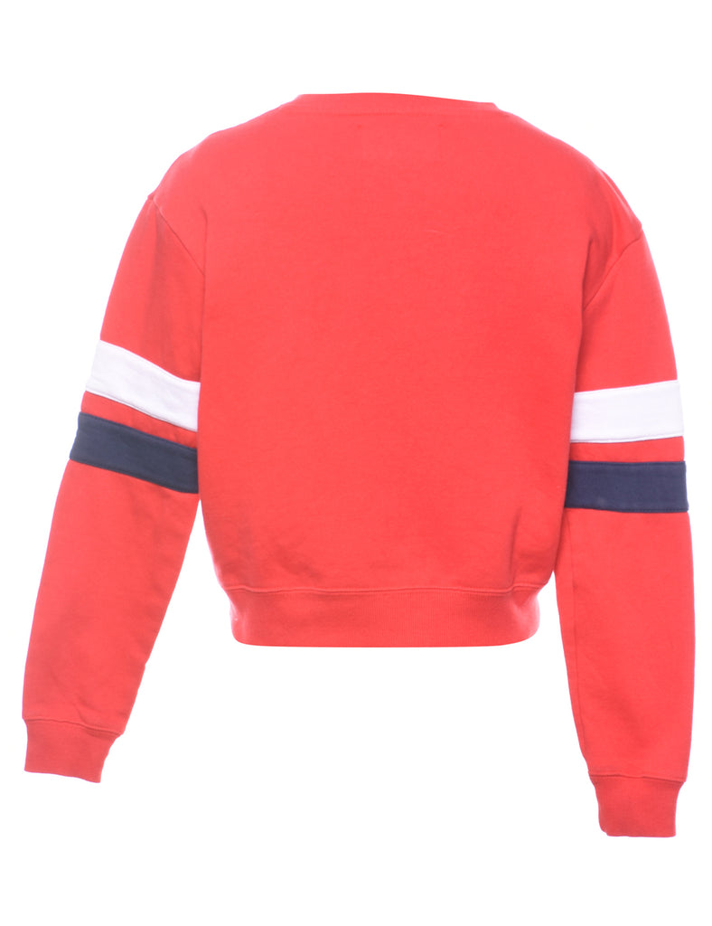 Fila Cropped Printed Sweatshirt - XS