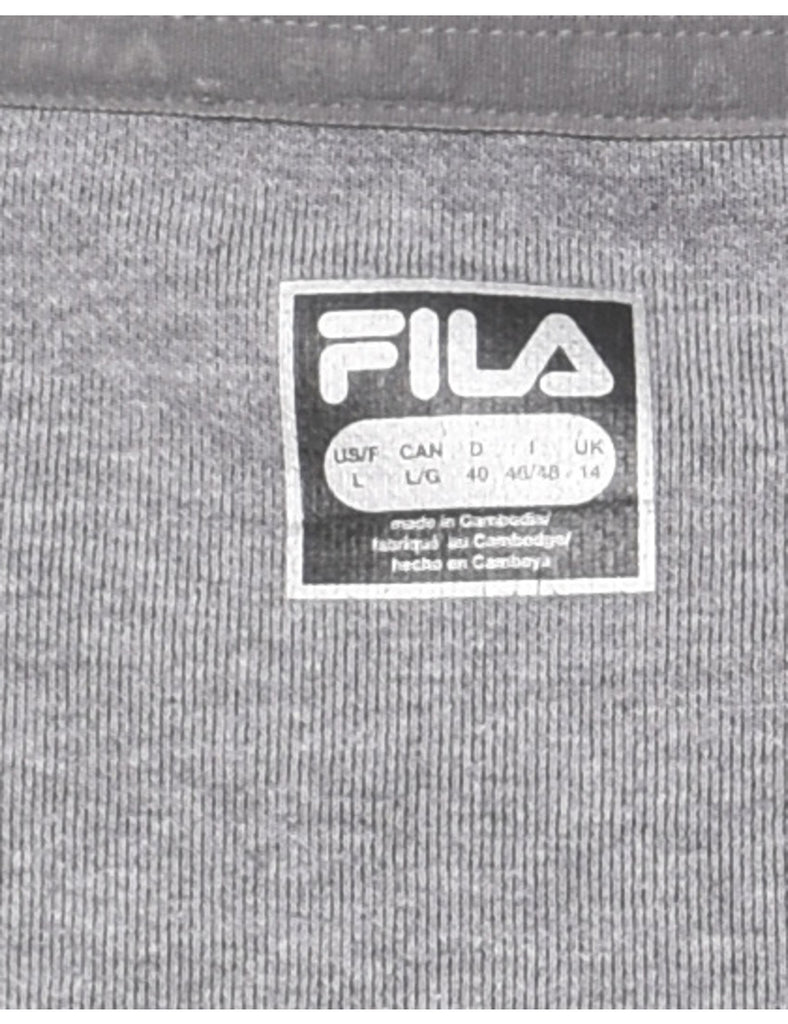 Fila Plain Marl Grey Sweatshirt - L