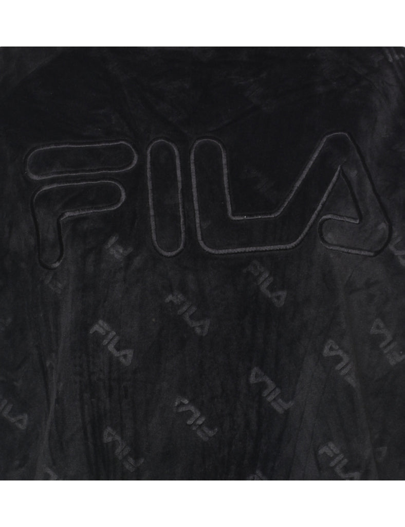 Fila Velour Black Sweatshirt - XS