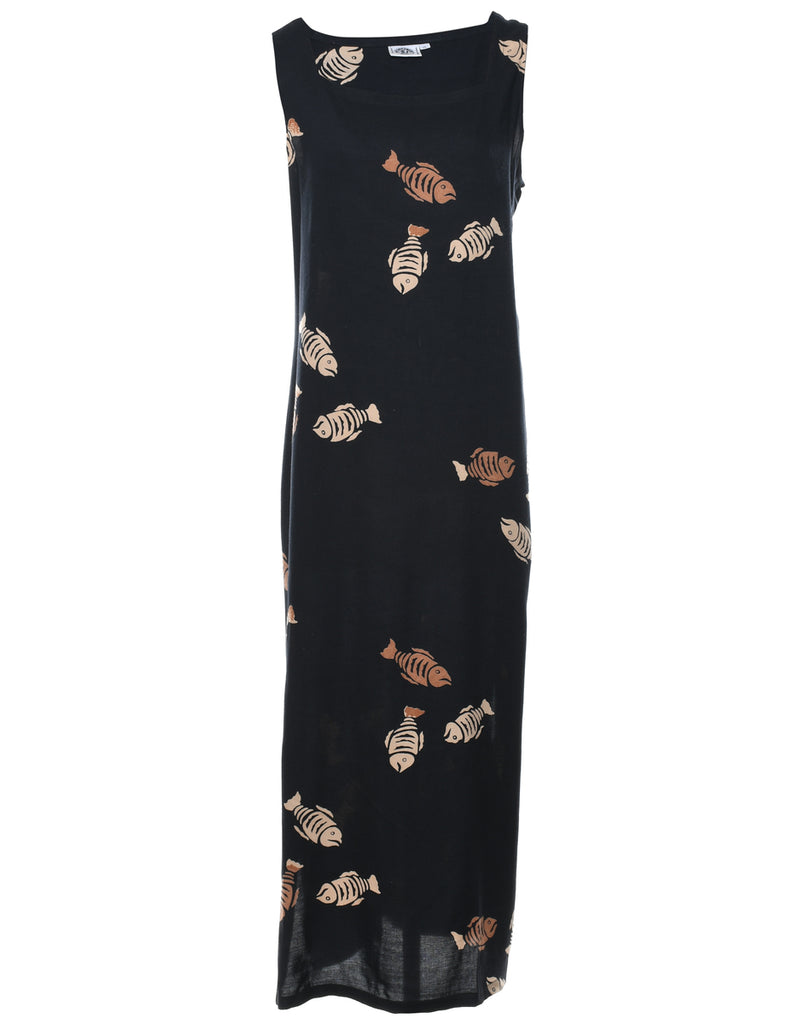 Fish Maxi Dress - XL
