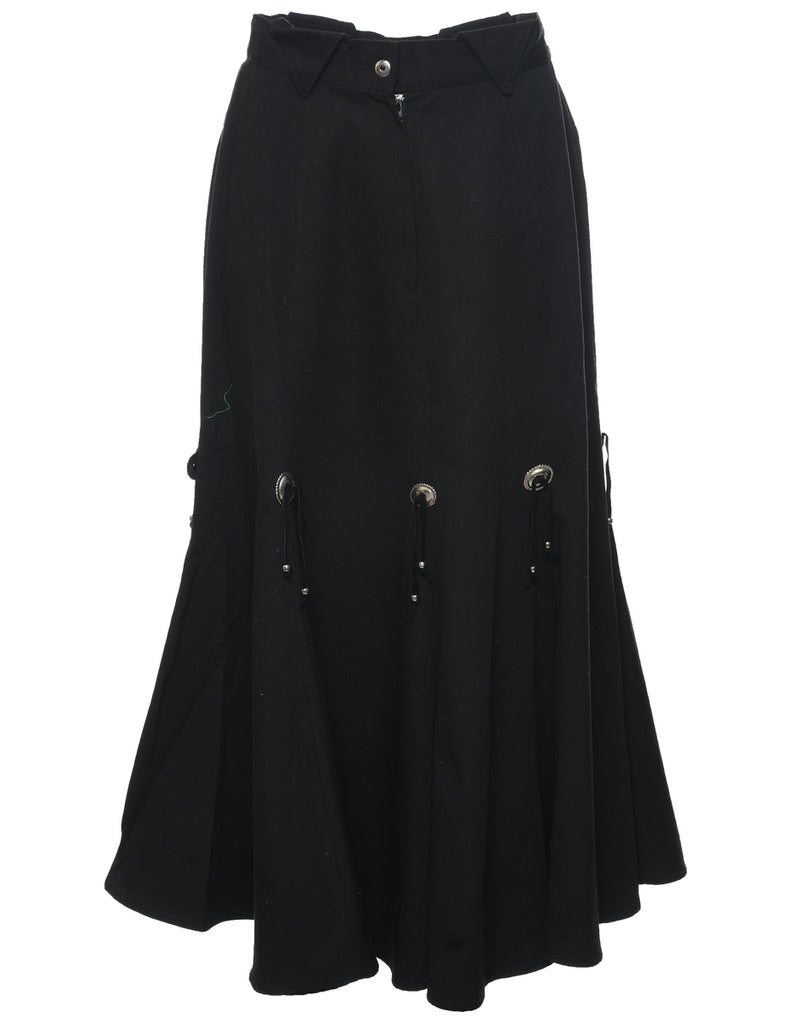 Fishtail Hem Maxi Skirt - M