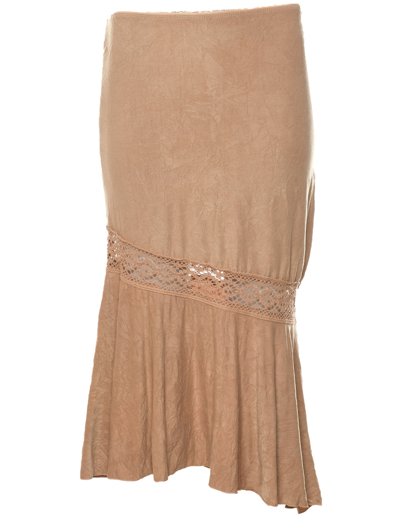 Fishtail Hem Maxi Skirt - XS