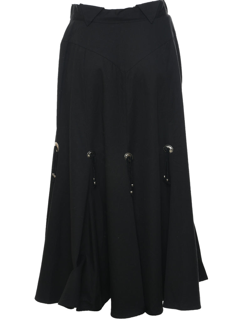 Fishtail Hem Maxi Skirt - M