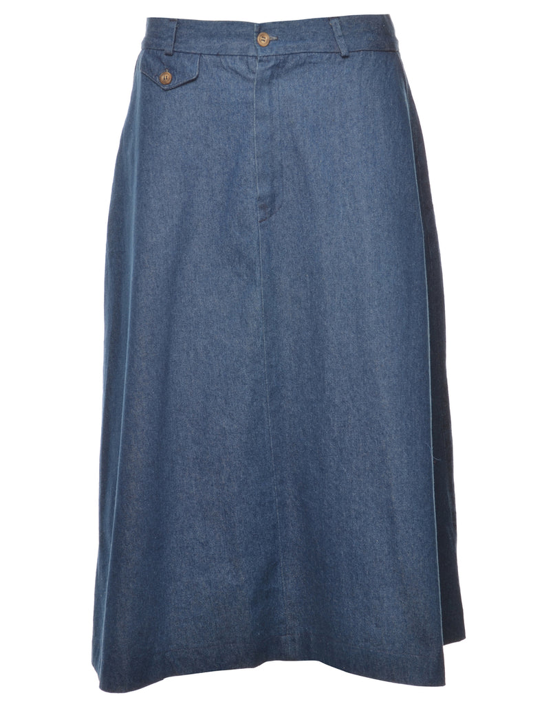 Flared Denim Skirt - M