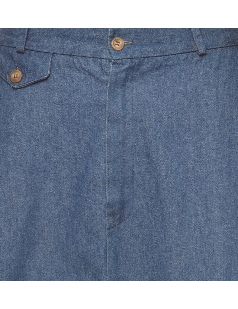 Flared Denim Skirt - M
