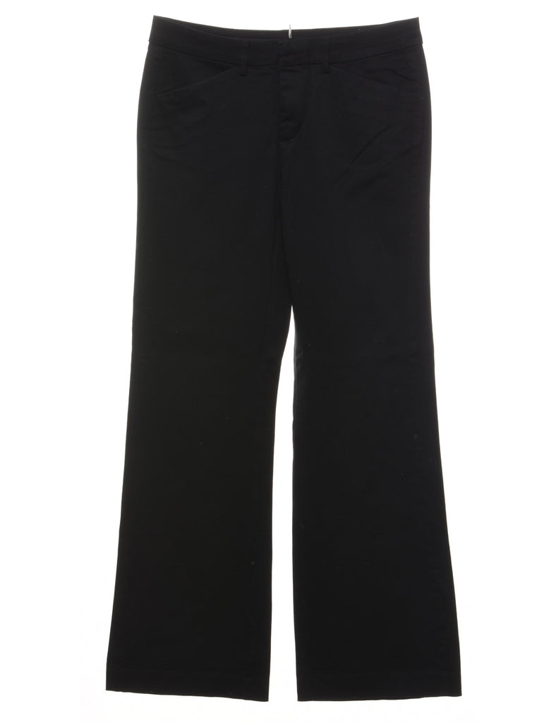 Flared Leg Black Chinos - W30 L32