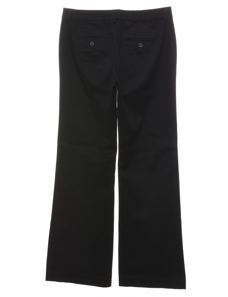 Flared Leg Black Chinos - W30 L32