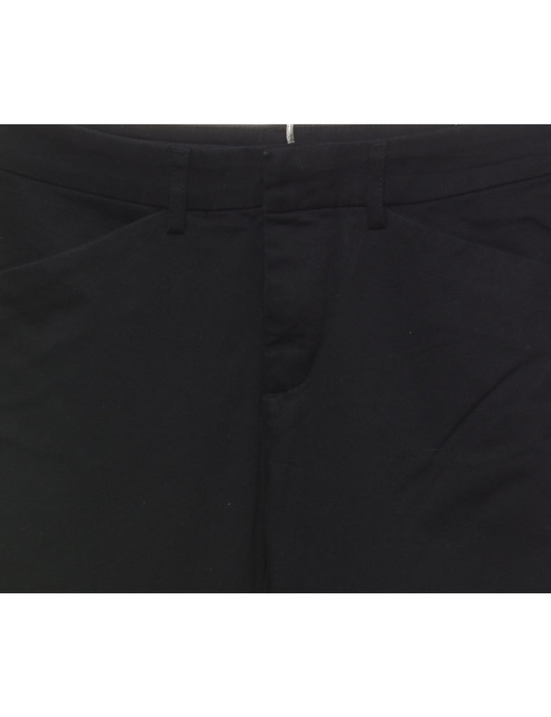 Flared Leg Black Chinos - W30 L32