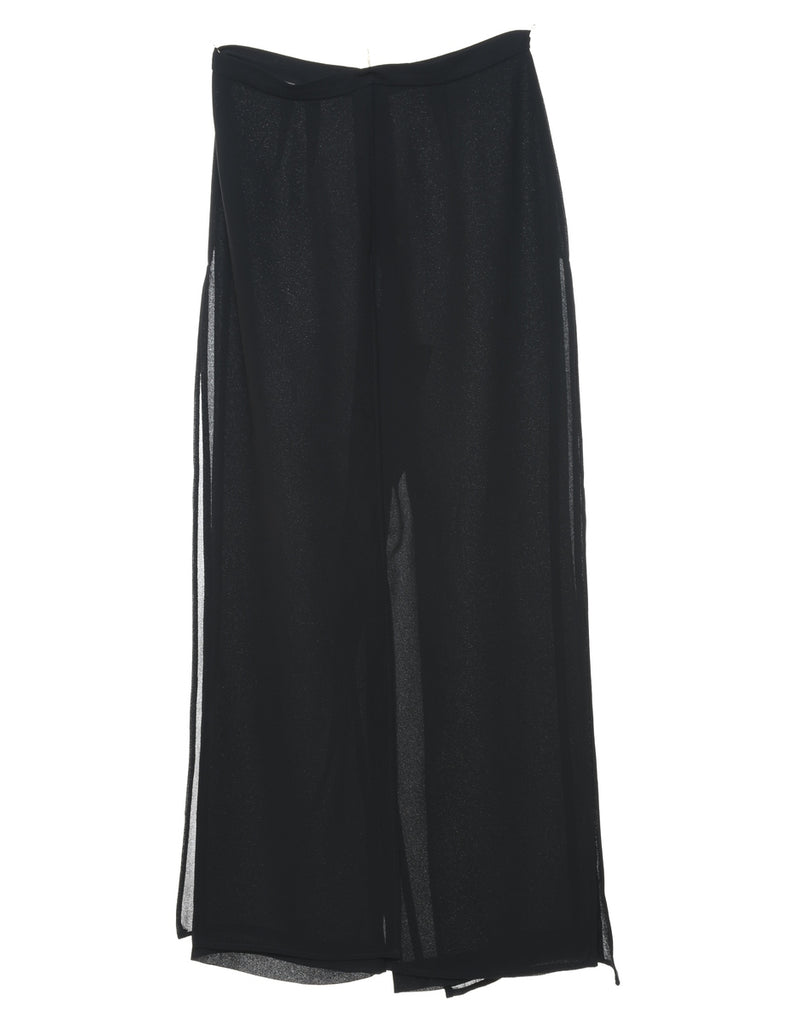 Flared Leg Black Trousers - W26 L28