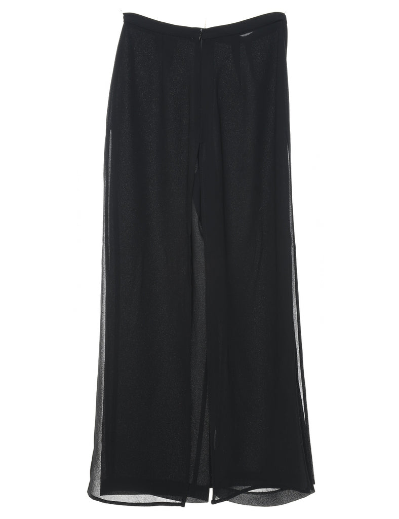 Flared Leg Black Trousers - W26 L28