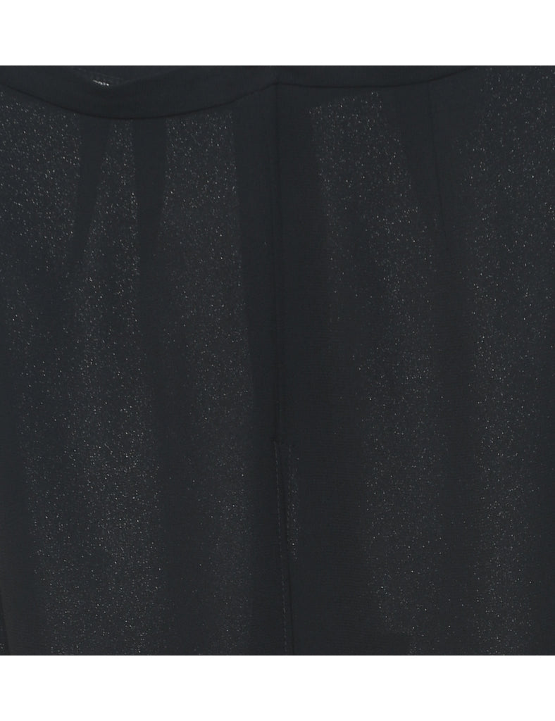 Flared Leg Black Trousers - W26 L28