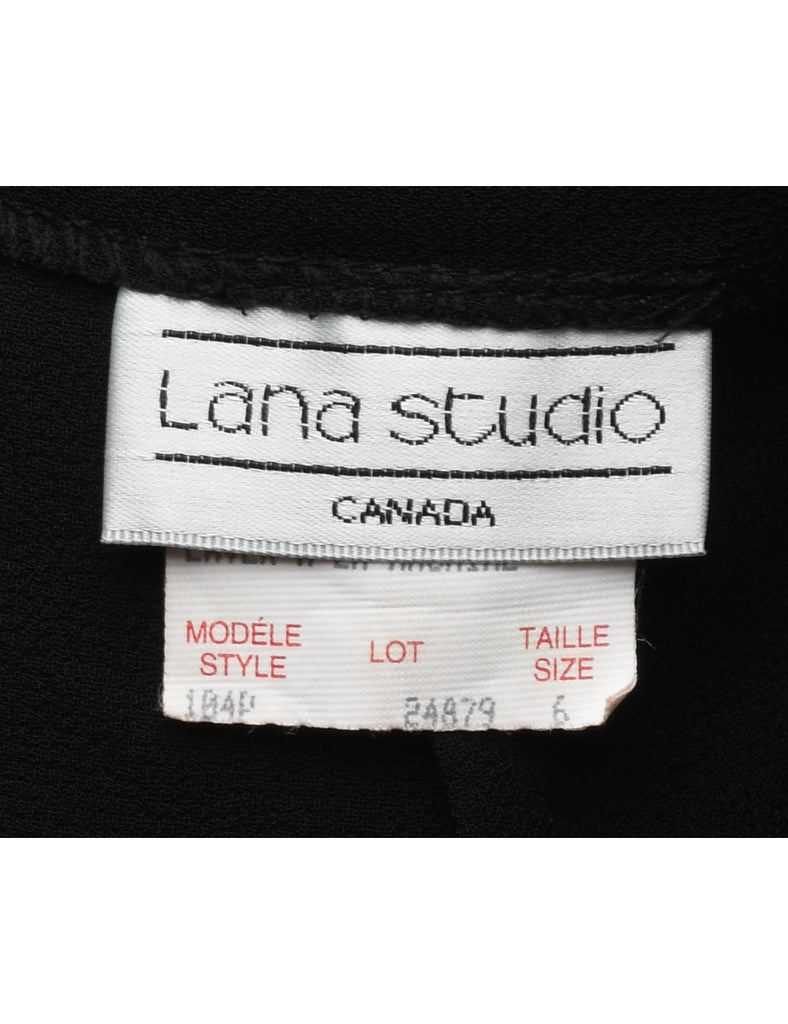 Flared Leg Black Trousers - W26 L28