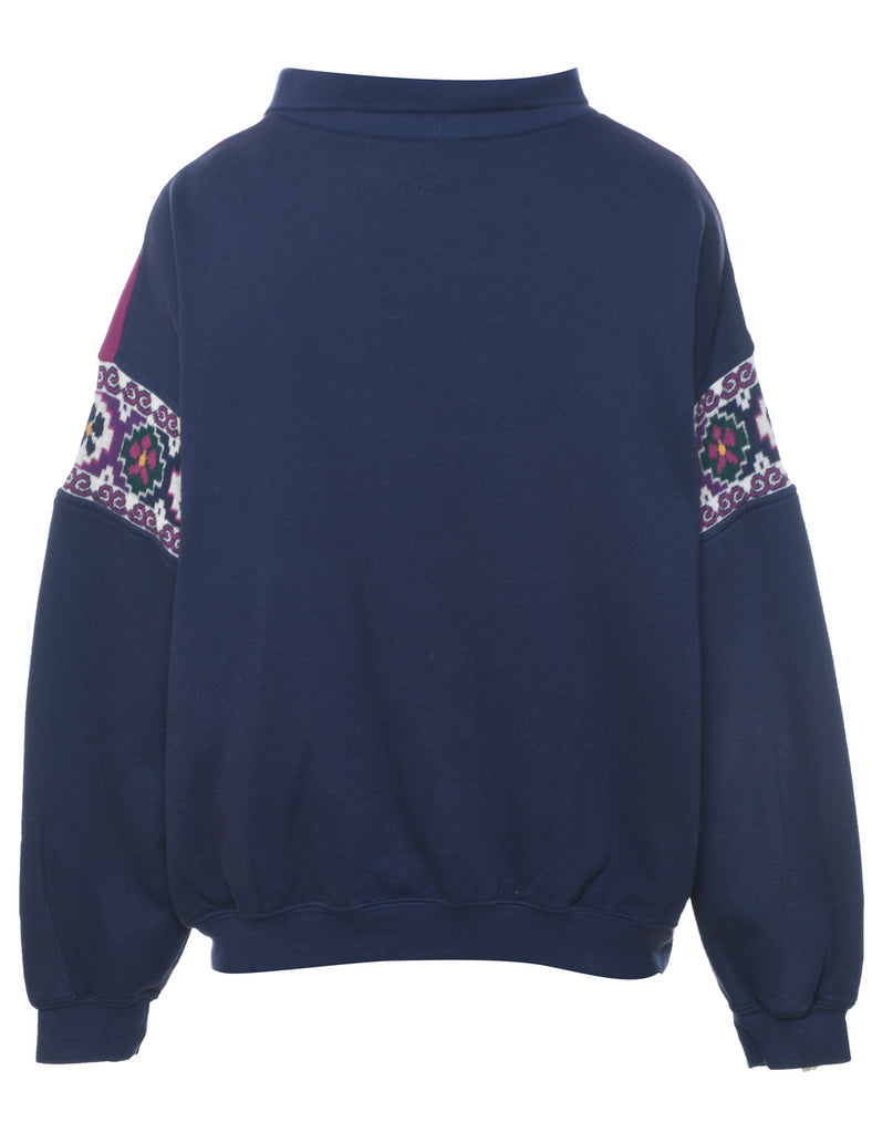 Floral 1990s Sweatshirt - M