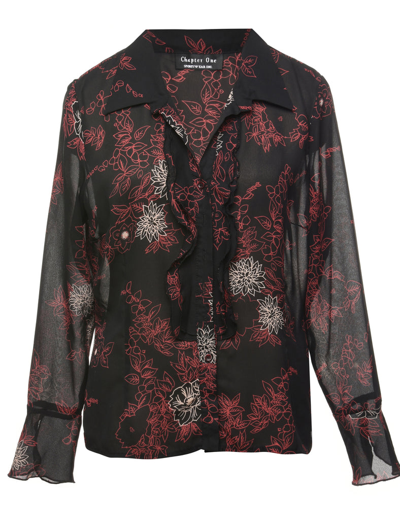 Floral Blouse - L