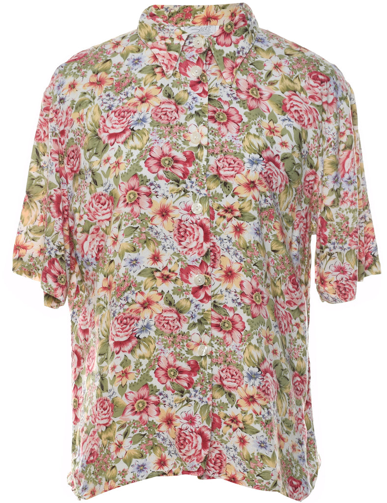 Floral Blouse - L