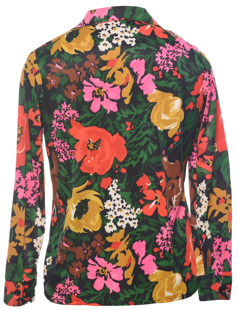 Floral Blouse - L