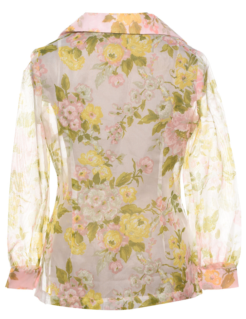 Floral Blouse - L