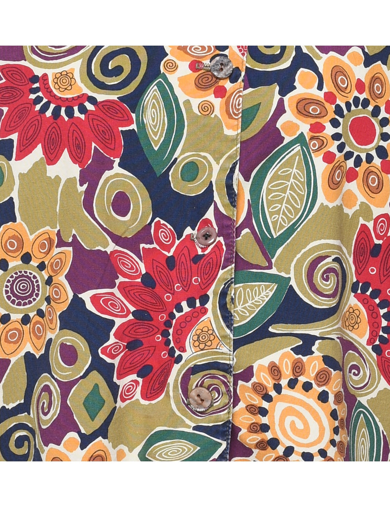 Floral Blouse - L