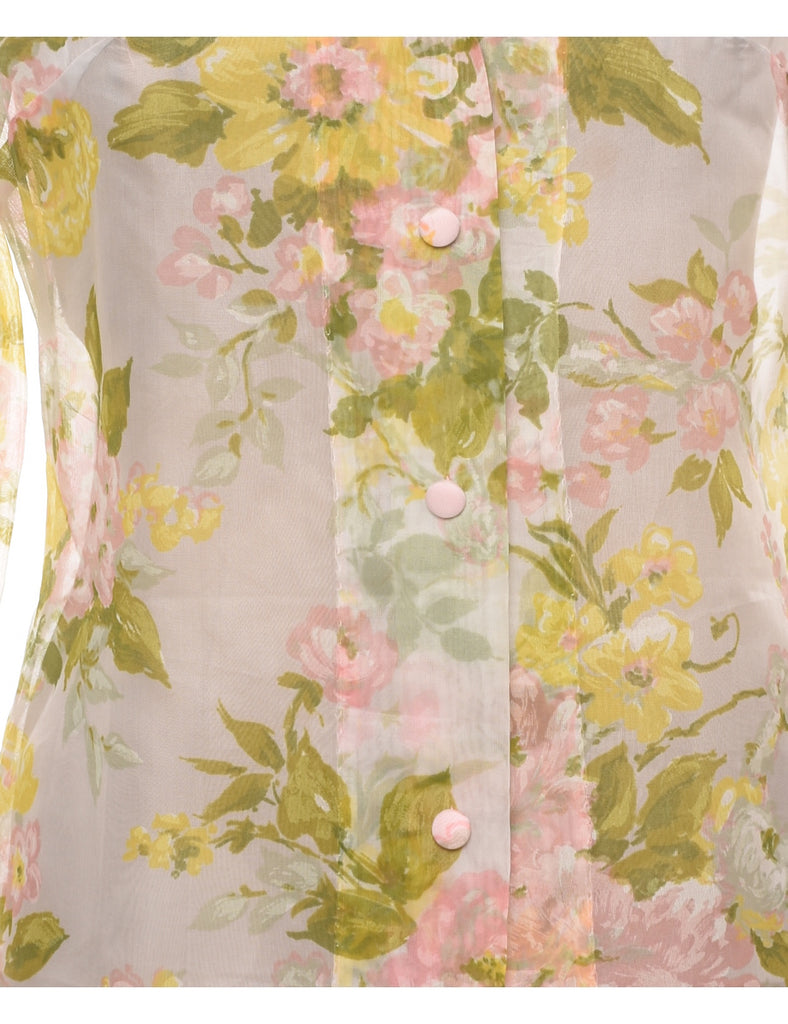 Floral Blouse - L