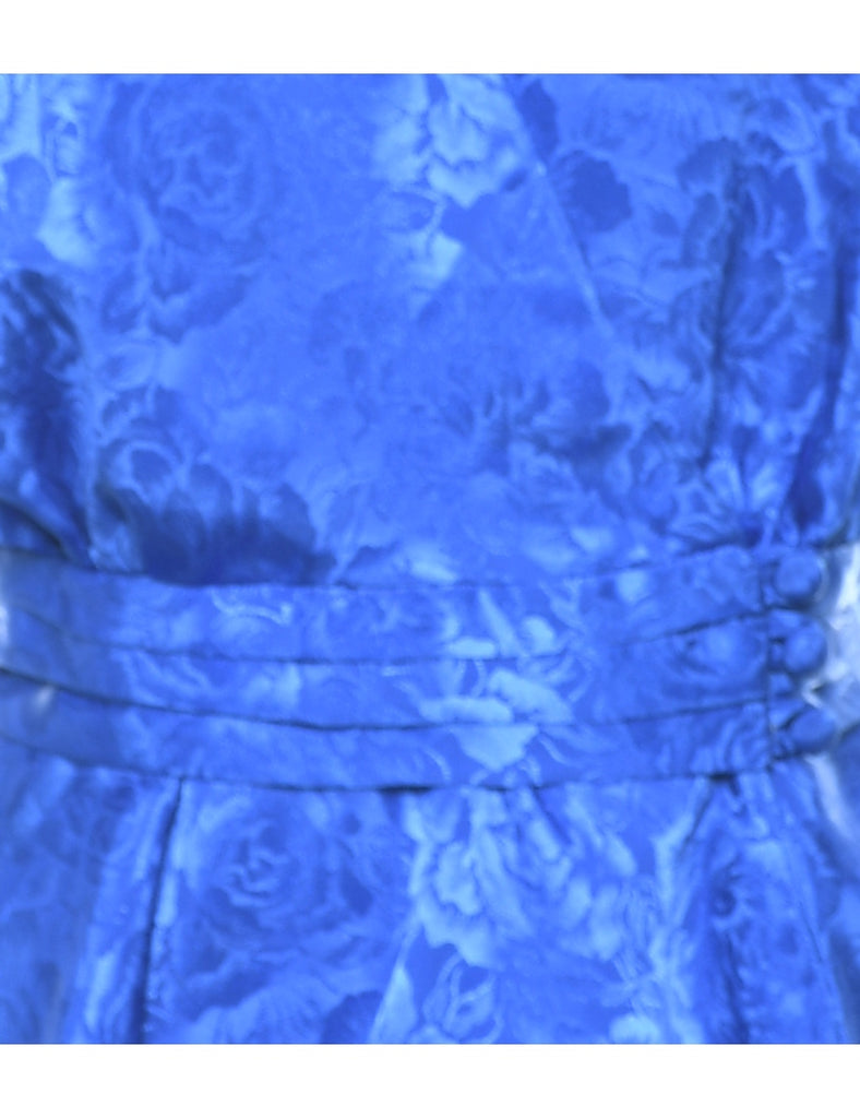 Floral Butterfly Sleeves Blouse - M