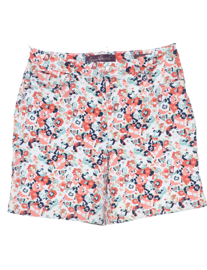 Floral Denim Shorts - W30 L6