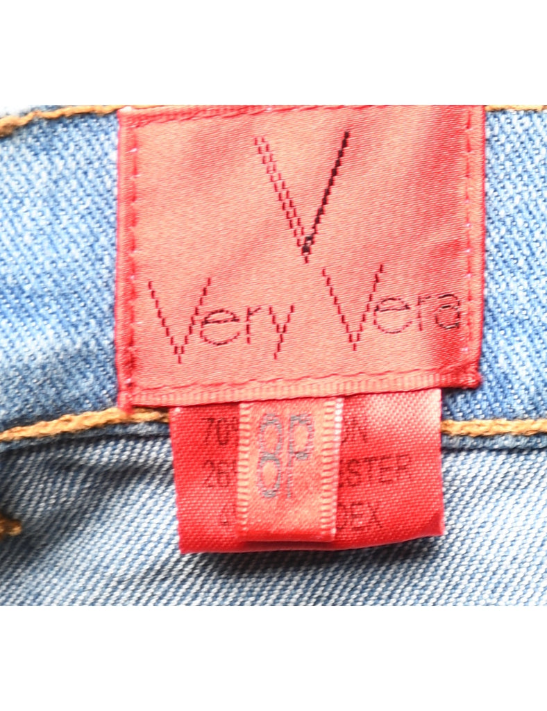 Floral Embroided Bootcut Jeans - W30 L30