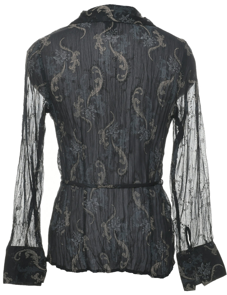 Floral Evening Blouse - S