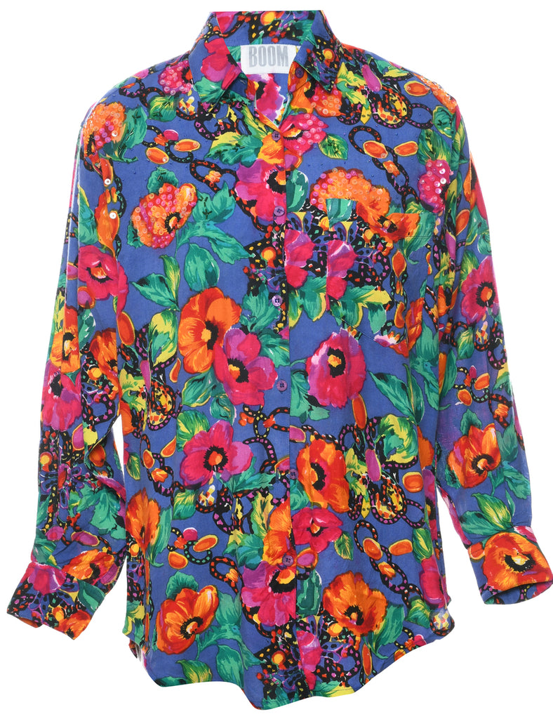 Floral Evening Shirt - S