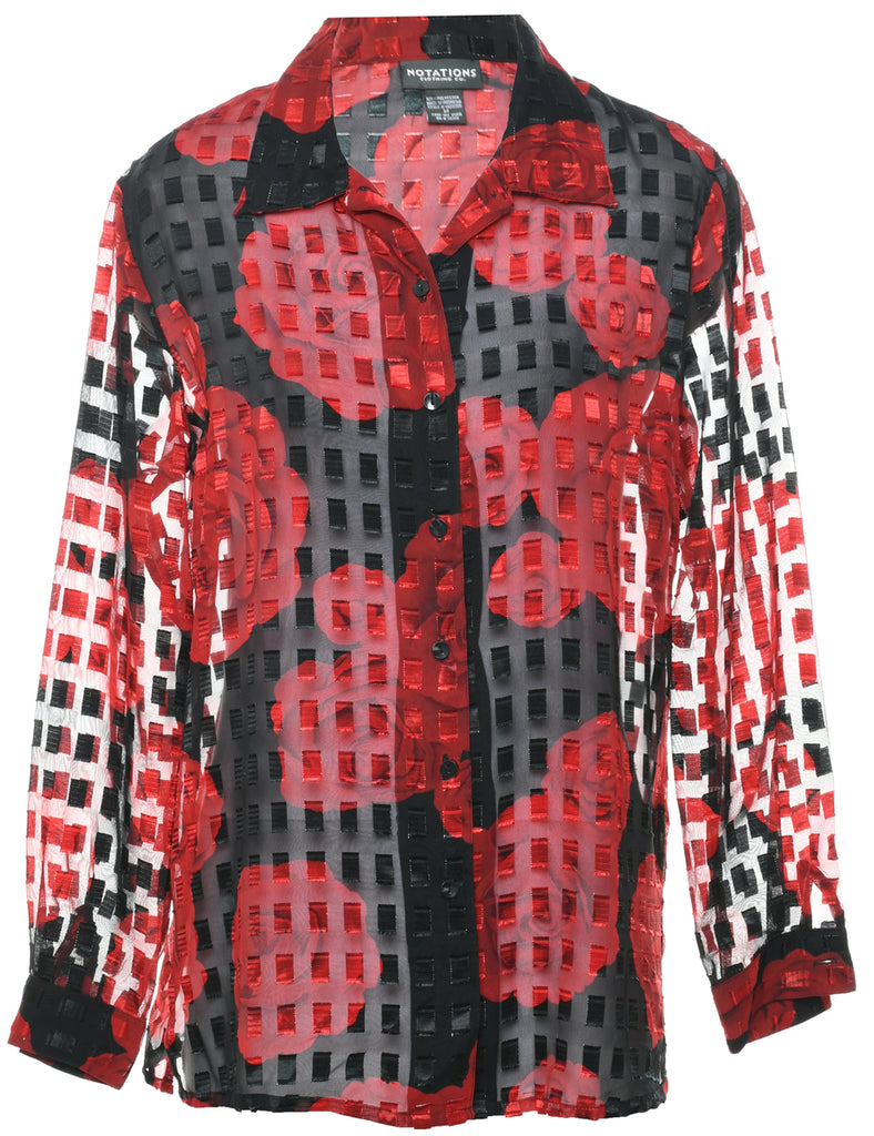 Floral Evening Shirt - M