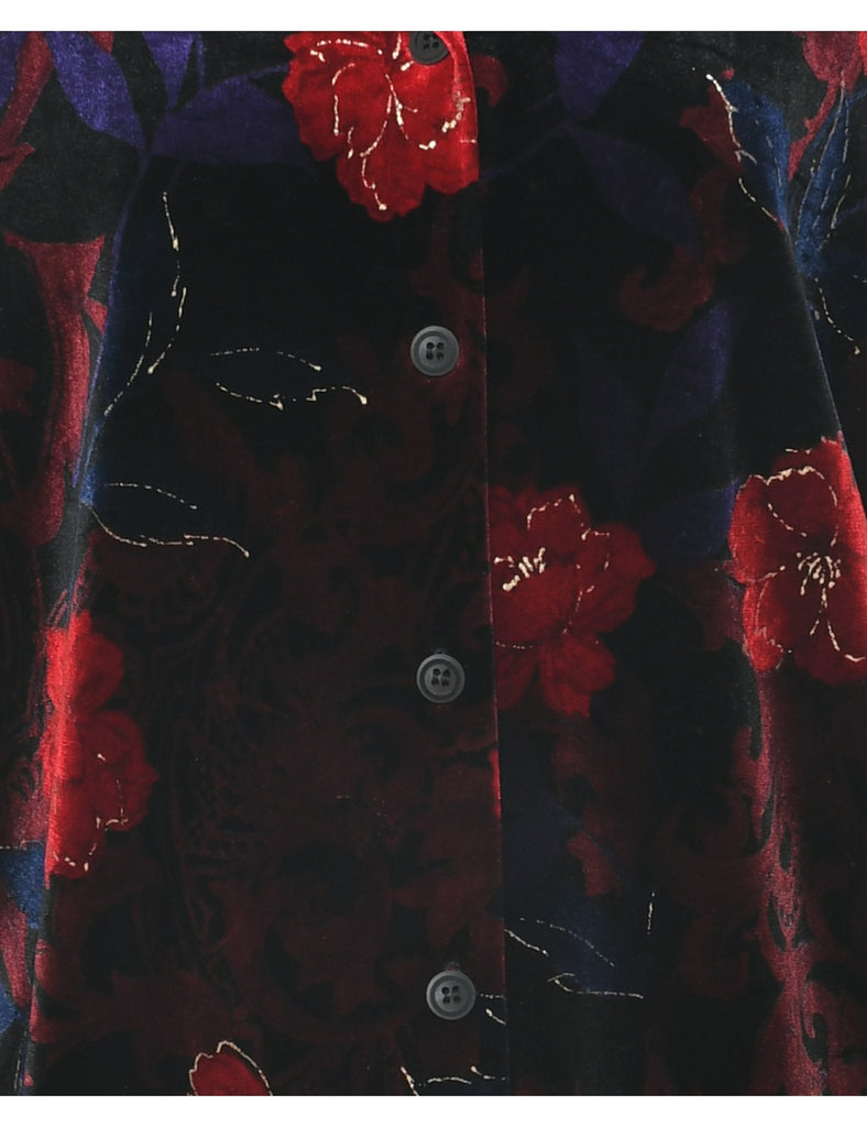 Floral Evening Shirt - L