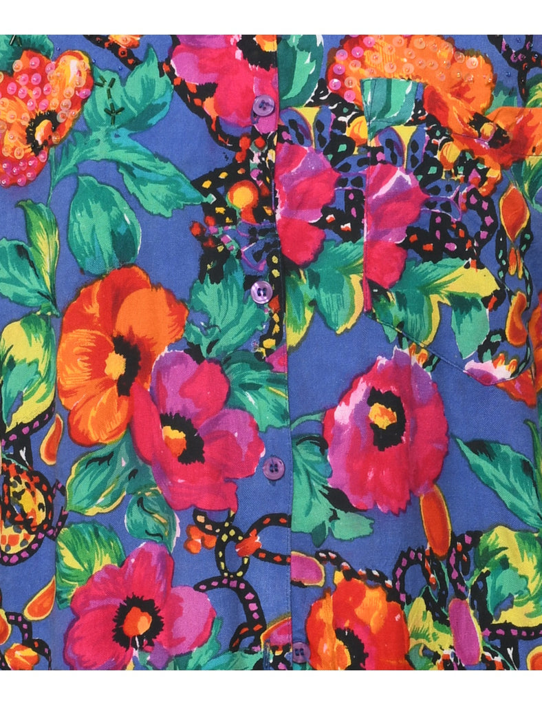 Floral Evening Shirt - S