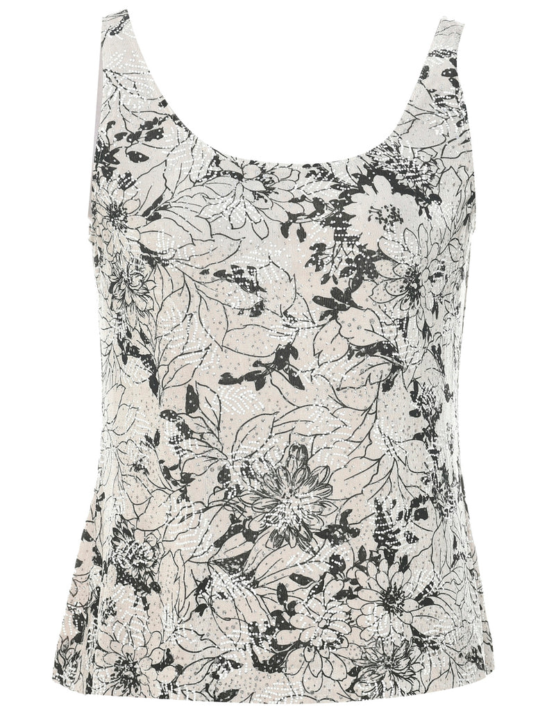 Floral Evening Top - M