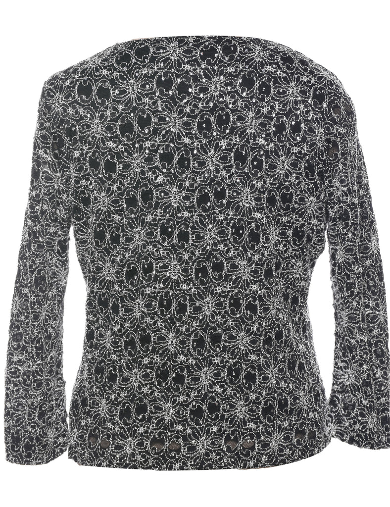 Floral Evening Top - M