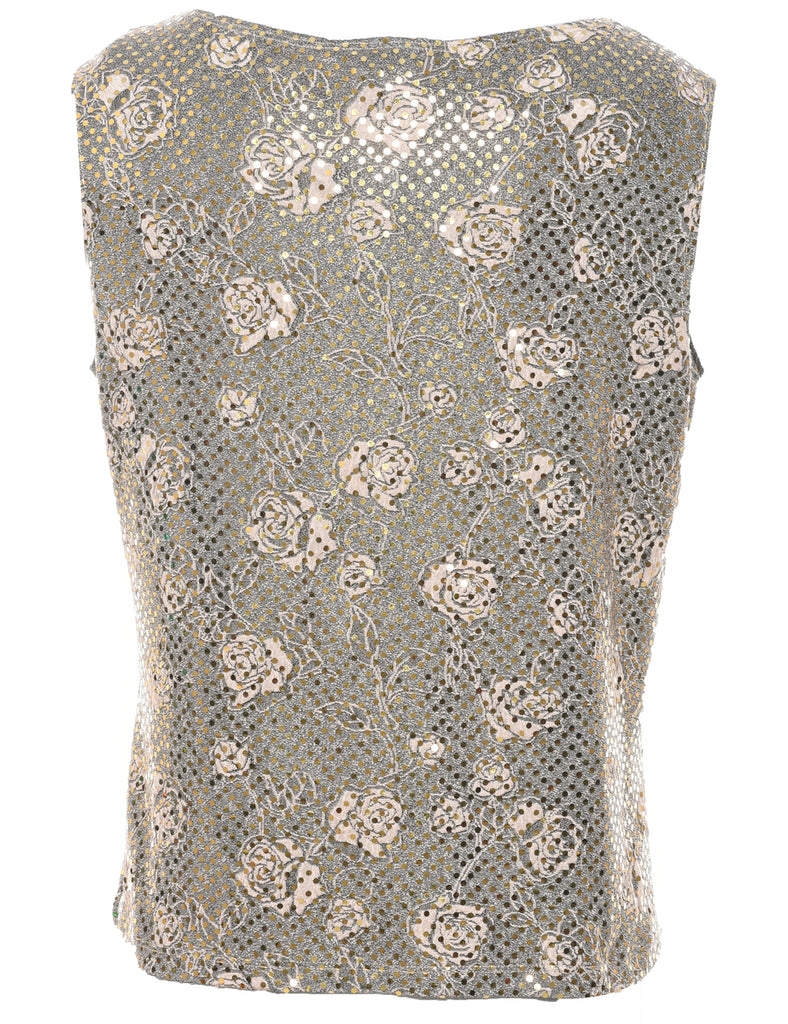 Floral Evening Top - L