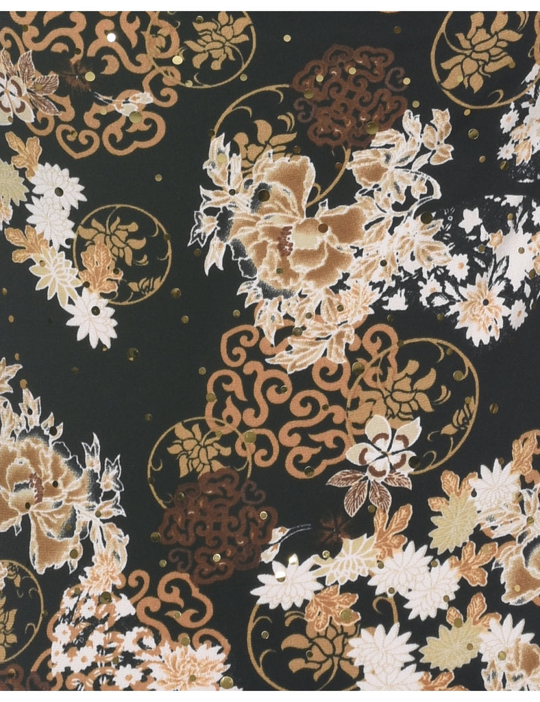 Floral Evening Top - M