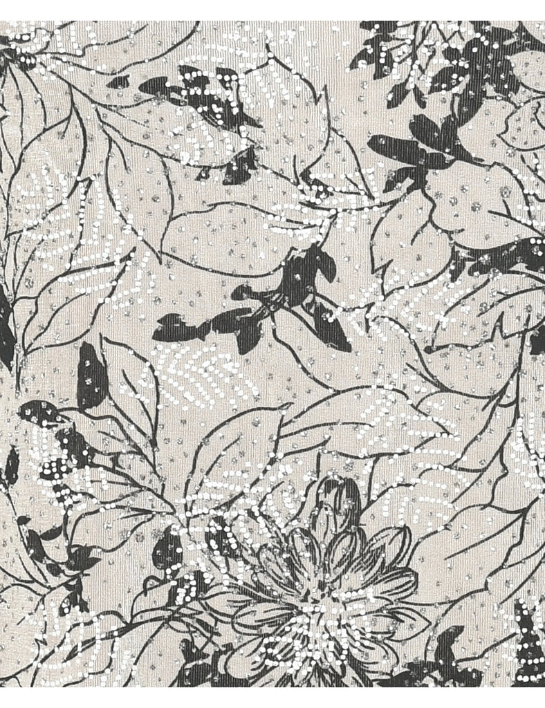Floral Evening Top - M
