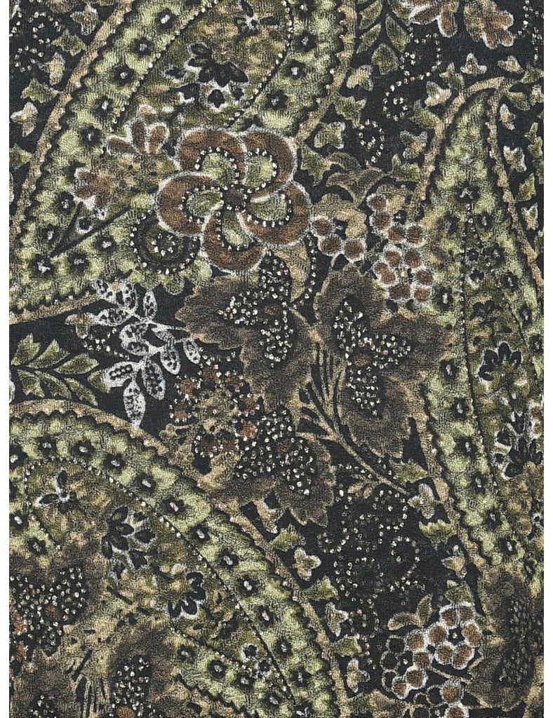 Floral Evening Top - M