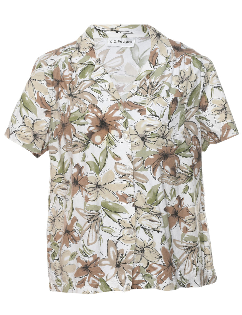 Floral Hawaiian Shirt - XL