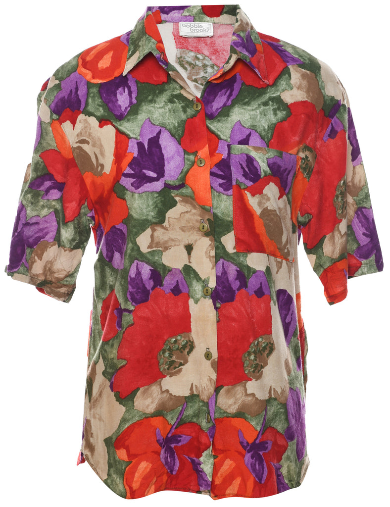 Floral Hawaiian Shirt - S