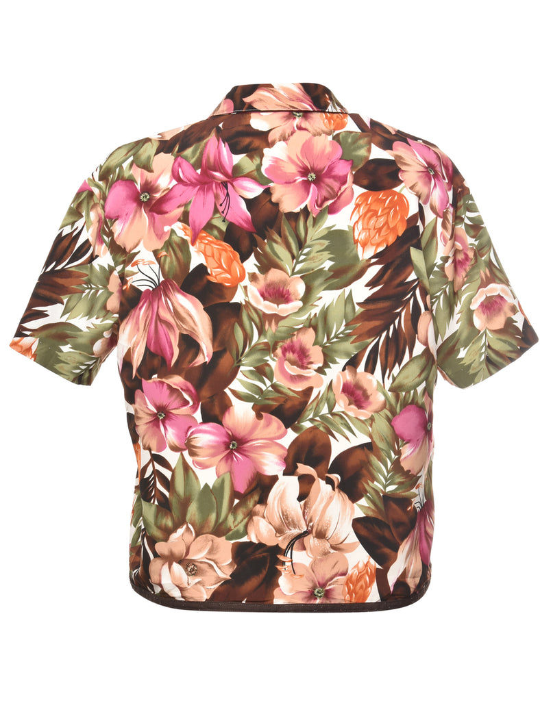 Floral Hawaiian Shirt - M