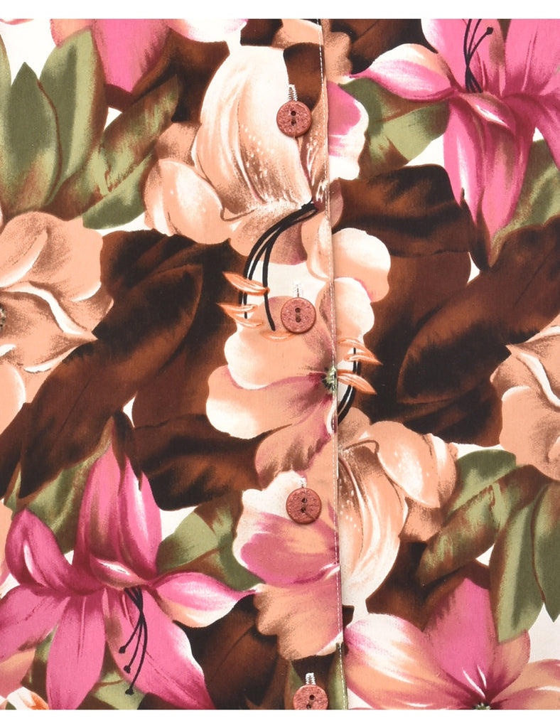 Floral Hawaiian Shirt - M