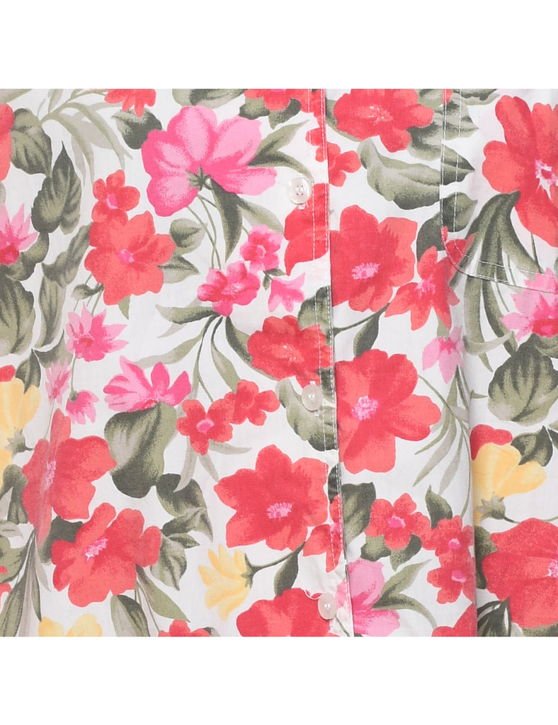 Floral Hawaiian Shirt - L