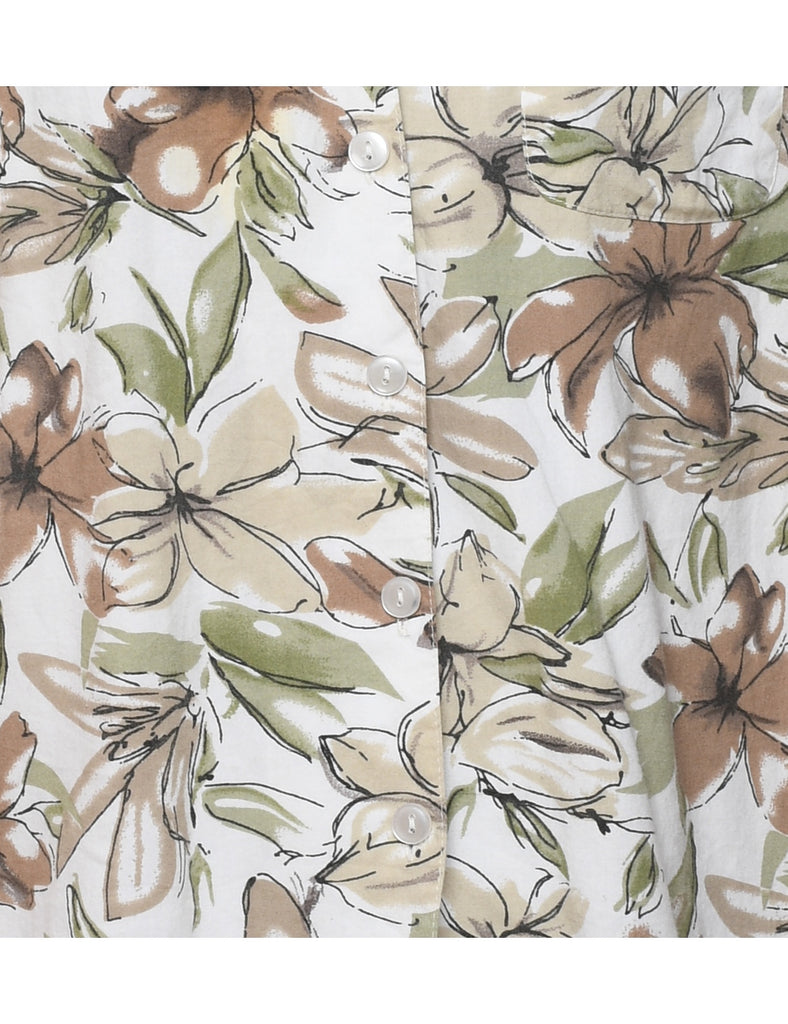Floral Hawaiian Shirt - XL