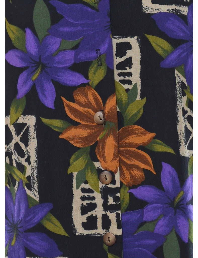 Floral Hawaiian Shirt - M
