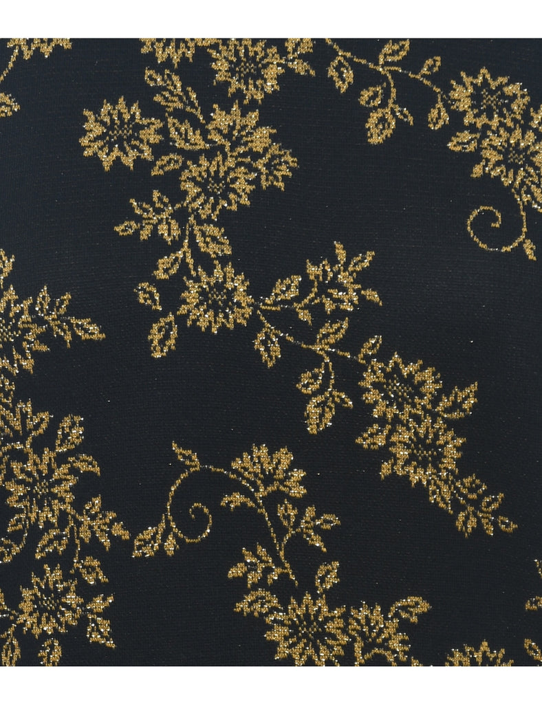 Floral Knit Jumper - M