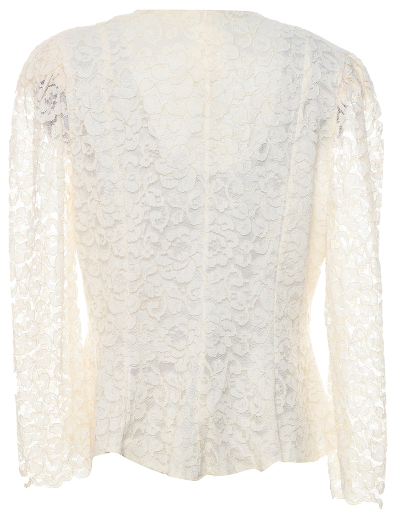 Floral Lace Jacket - L