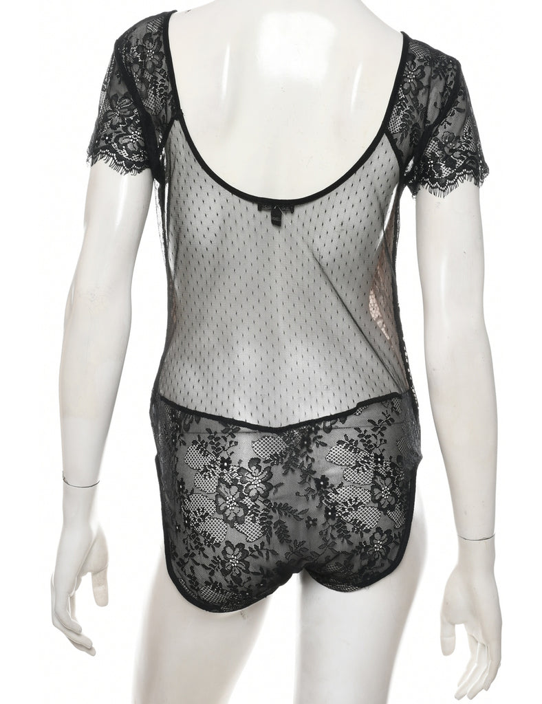 Floral Lace Leotard - M